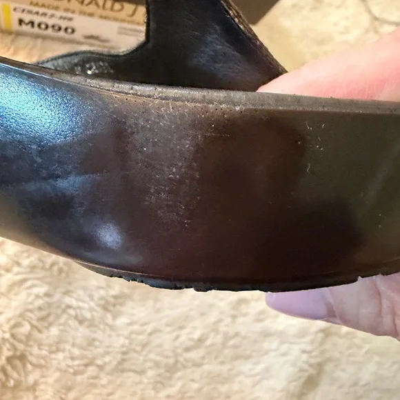 NIB Donald J. Pliner | Giraffe Hair Calf Wedge Sandals | Style CISAR2-H9 | Sz 9 - Picture 9 of 9